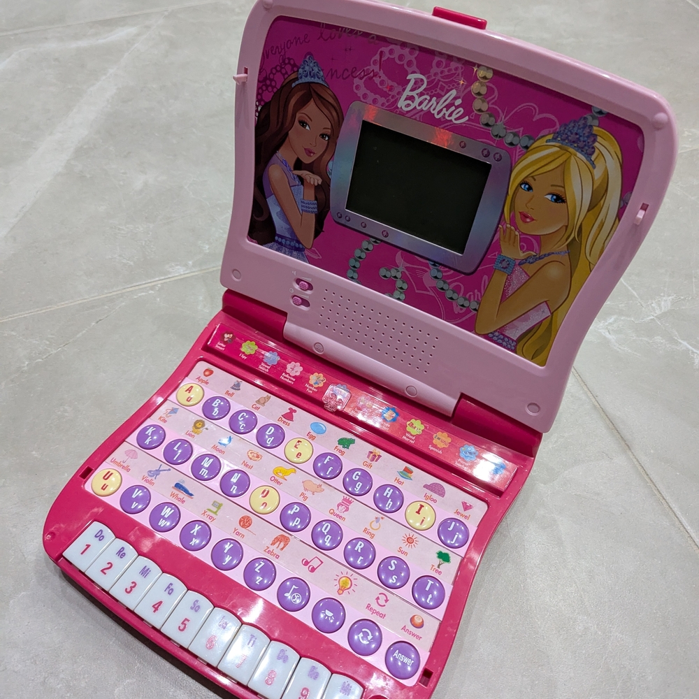 2/$35 B-Bright Learn with Barbie Educational Laptop • Kids Learning Toy